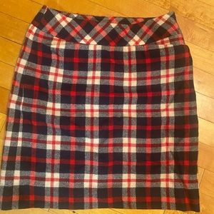 Talbots Plaid 2PE Wool Skirt